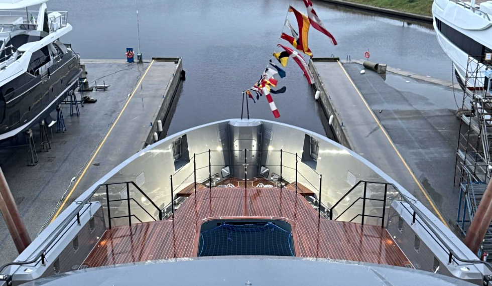 MY Heed pictured at the launching ceremony